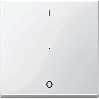 SCHNEIDER ELECTRIC SM Клавиша для модуля однокнопочного выключателя рисунок I/O полярный белый (MTN619319)