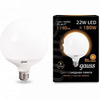 GAUSS Лампа светодиодная LED 22Вт 3000K G120 E27  (105102122)