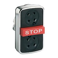 SCHNEIDER ELECTRIC Головка кнопки тройная без вставок (ZB4BA791)