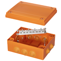 DKC Коробка пластиковая FS с кабельными вводами       иклеммниками,IP55,150х110х70мм, 12р, (FSB211204)