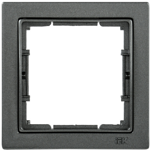 IEK РУ-1-БА Рамка одноместная квадратная BOLERO Q1 антрацит IEK (EMB12-K95-Q1) IEK РУ-1-БА Рамка одноместная квадратная BOLERO Q1 антрацит IEK (EMB12-K95-Q1)