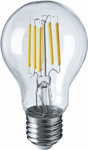 NAVIGATOR Лампа светодиодная LED 6вт Е27 теплый FILAMENT (71305 NLL-F-A60) (19091)