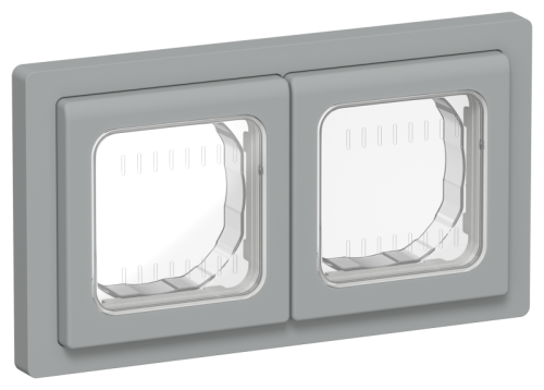 FLITE Рамка 2-местная IP55 серый (FI-M20-32-55-K03) FLITE Рамка 2-местная IP55 серый (FI-M20-32-55-K03)