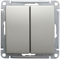 SCHNEIDER ELECTRIC W59 Выключатель двухклавишный, 10АХ, механизм, шампань (VS510-252-4-86)