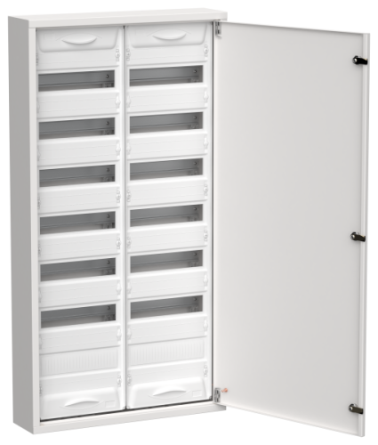IEK TITAN 5 Корпус металлический ЩРн-168 (2х84) 1085х570х140мм IP31 белый (одна дверь)  (TI5-50-N-2X084-31)
