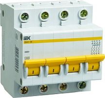 IEK Выключатель автоматический четырехполюсный 63А B ВА47-29М 4.5кА (MVA21-4-063-B)