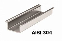 DKC Дин-рейка из нержавеющей стали, с насечкой OMEGA 3A, 35х15мм. (02145SS)