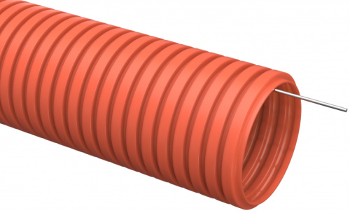 IEK Труба гофрированная ПНД d16 с зондом оранжевая (100м) (CTG20-16-K04-100)