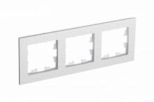SCHNEIDER ELECTRIC Рамка трехпостовая ATLASDESIGN NATURE, МРАМОР КРЕМ РОЯЛ (ATN343103)