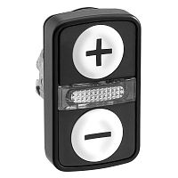 SCHNEIDER ELECTRIC Головка кнопки двойная с маркировкой + LED (ZB4BW7A17157)