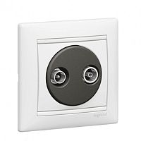 LEGRAND VALENA Розетка телевизионная TV-FM звезда в рамку белый (774432 )