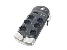 SCHNEIDER ELECTRIC Фильтр сетевой APC 6 гнезд коаксиальный TV кабель 3м (PH6VT3-RS)