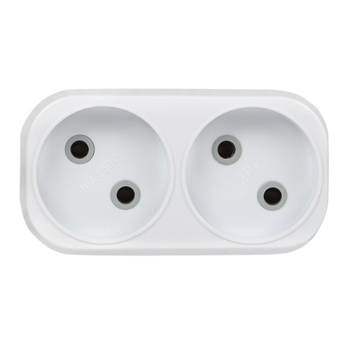 EKF Тройник на 2 розетки без заземления 6А (ARP6-2) фото 2 EKF Тройник на 2 розетки без заземления 6А (ARP6-2) фото 2