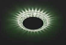 ЭРА DK LD24 GR/WH Точечные светильники  декор cо светодиодной подсветкой Gx53, зеленый (Б0029634)