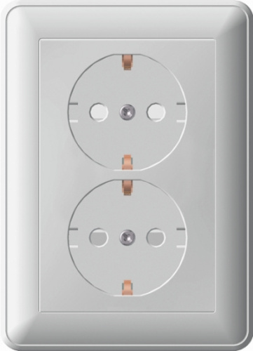 SCHNEIDER ELECTRIC W59 Розетка двойная скрытая c заземлением 16А шампань (RS16-255-48) SCHNEIDER ELECTRIC W59 Розетка двойная скрытая c заземлением 16А шампань (RS16-255-48)