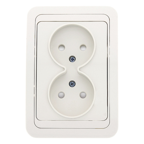 EKF Розетка Лондон двухместная без заземления 10А белая с защитными шторками (EER10-102-100) EKF Розетка Лондон двухместная без заземления 10А белая с защитными шторками (EER10-102-100)