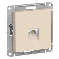 SCHNEIDER ELECTRIC ATLASDESIGN РОЗЕТКА компьютерная RJ45, кат. 6A, механизм, БЕЖЕВЫЙ (ATN000286)