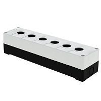 EKF Корпус КП106 пластиковый 6 кнопок белый (cpb-106-w)