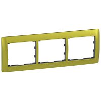 LEGRAND Galea Life Рамка 3 поста горизонтальная Magic Green (771923 )