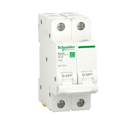 SCHNEIDER ELECTRIC RESI9 Выключатель автоматический С 20А 2P 6000A (R9F12220)