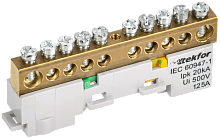 IEK TEKFOR Шина PE земля неизолированная на универсальном держателе 8х12-10-Ж  (TF-NN20-10-DL-K05)