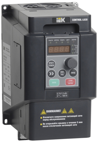 IEK Преобразователь частоты CONTROL-L620 380В 3Ф 0.75-1.5 kW (CNT-L620D33V0075-015TE)
