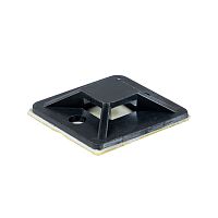 EKF Площадка самоклеящаяся  (25х25 мм) черная  (100 шт) (plc-25x25-b)