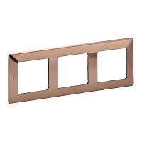 LEGRAND Valena LIFE Рамка 3 поста медь универсальная (754163 )