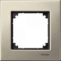 SCHNEIDER ELECTRIC Рамка 1 пост металлическая титан (MTN403105)