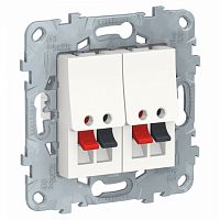 SCHNEIDER ELECTRIC Аудиорозетка UNICA NEW двойная белый (NU548918)