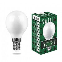 FERON Лампа светодиодная LED 7вт Е14 белый матовый шар (SBG4507) (55035)