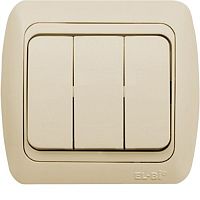 ABB TUNA крем/крем выключатель 3кл (502-010303-254)