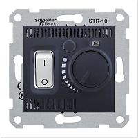 SCHNEIDER ELECTRIC Sedna Термостат комнатнай графит (SDN6000170)