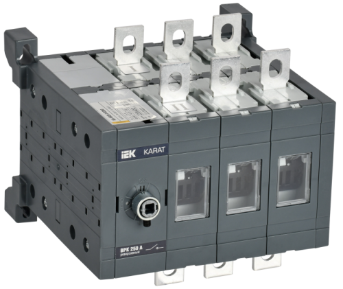 IEK Выключатель-разъединитель ВРК реверсивный без рукоятки управления 3P 250А KARAT (KA-VR20-3-0250)
