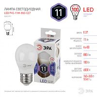 ЭРА Лампа светодиодная LEDP45-11W-860-E27 (диод,шар,11Вт,хол,E27) (Б0032991)