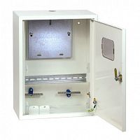 EKF Щит учетно-распределительный навесной ЩУРн 3/24 белый глянцевый с шинами с окном IP31 560х550х165 (mb23-3/24wsh)