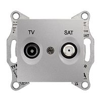 SCHNEIDER ELECTRIC Sedna Розетка телевизионная TV/SAT оконечная 1Дб в рамку алюминий (SDN3401660)