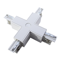 ВАРТОН Соединитель X-образный белый  (V4-R4-00.0012.TRK-0001)