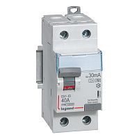 LEGRAND Выключатель дифференциального тока  (УЗО) DX3 2П 40А Hpi 30мА (411591 )
