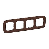 LEGRAND Valena ALLURE Рамка 4 поста Кожа универсальная (754454 )