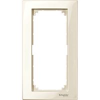 SCHNEIDER ELECTRIC Рамка 2 поста M-PLAN без перегородки бежевый (MTN515844)