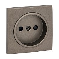 EKF Валенсия лицевая панель розетки 1-местной б/з 10 А графит с защ. штор.  PROxima (ESR10-L-022-60)