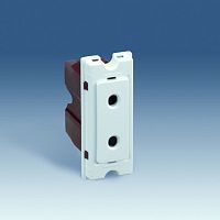 SIMON Розетка 2P, 10А 230В, винтовой зажим, S82C, механизм, белый (75431-60)