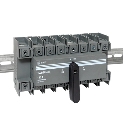EKF Рубильник 100A 4P реверсивный c рукояткой для прямой установки TwinBlock EKF (tb-s-100-4p-rev) фото 2 EKF Рубильник 100A 4P реверсивный c рукояткой для прямой установки TwinBlock EKF (tb-s-100-4p-rev) фото 2