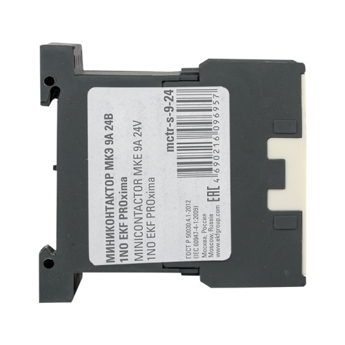 EKF Миниконтактор МКЭ 9А 24В 1NO PROxima (Mctr-s-9-24) фото 4