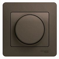 SCHNEIDER ELECTRIC GLOSSA Светорегулятор универсальный 600Вт/ВА шоколад в сборе (GSL000836)