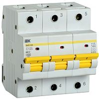 IEK Выключатель автоматический ВА47-150 3Р 125А 15кА характеристика C (MVA50-3-125-C)