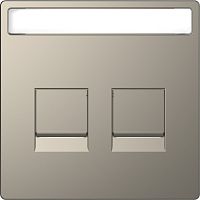 SCHNEIDER ELECTRIC Накладка центральная D-Life для 2-х модульных разъемов никель SD (MTN4564-6050)