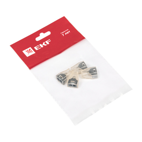 EKF Клемма строительно-монтажная СМК модель 102 2 отверстия 1.0-2.5мм2  (4шт) PROxima (plc-smk-102r) фото 2