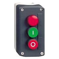 SCHNEIDER ELECTRIC Пост кнопочный с 2 кнопками+сигн.лампа (XALD363B)